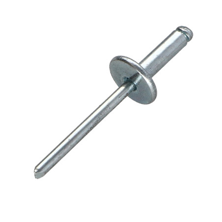 1 x Rivet aveugle tout acier ZING 4.8X20 Epaisseur de serrage 11 à 15 Tête large