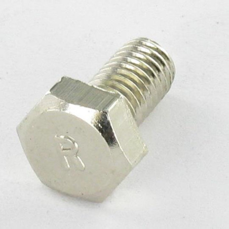 1 x Vis métaux Laiton chrome Tête hexagonale TH M6X12