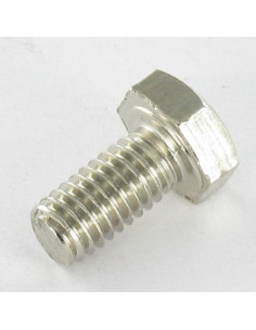 Vis métaux Laiton chrome Tête hexagonale TH M6X12 2