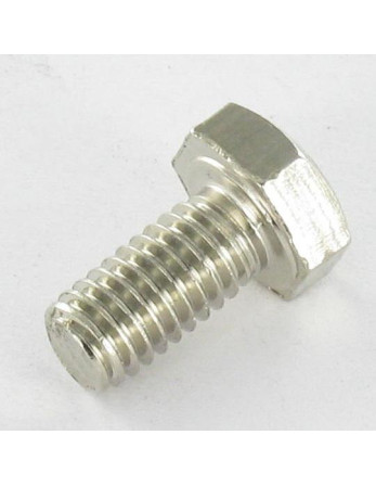 Vis métaux Laiton chrome Tête hexagonale TH M6X12
