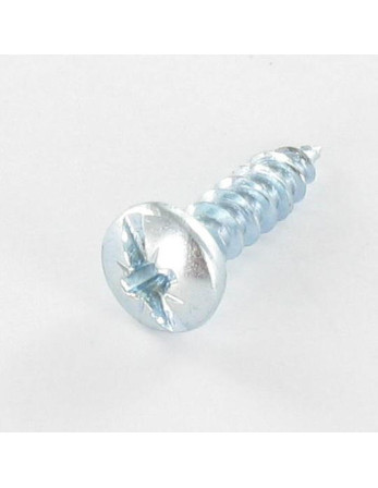 VBA Vis bois agglo Tête ronde TR POZI et fendu 5X20 Diamètre de tête: 10 Acier zingué