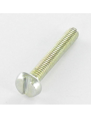 Vis métaux Tête cylindrique large TCL Fendue M4X25 Filetée sur 23 Acier zingué