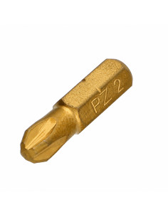 Embout Qualité industrielle 1/4" C6.3 Titanium Pozi N°2...
