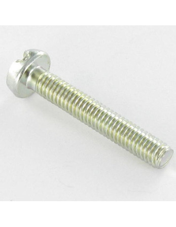 Vis métaux Tête cylindrique large TCL Fendue M4X25 Filetée sur 23 Acier zingué