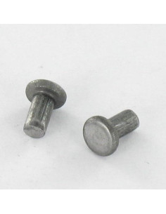 Rivet à frapper Tête plate 4X16 Acier brut