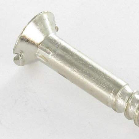 1 x Vis bois Tête fraisée Fendue 5X45 Acier chrome
