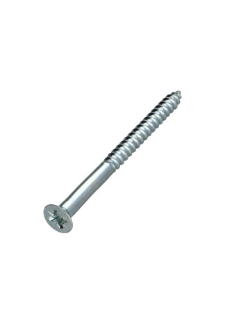 Vis bois Tête fraisée Pozi N°3 6X80 Acier zingué