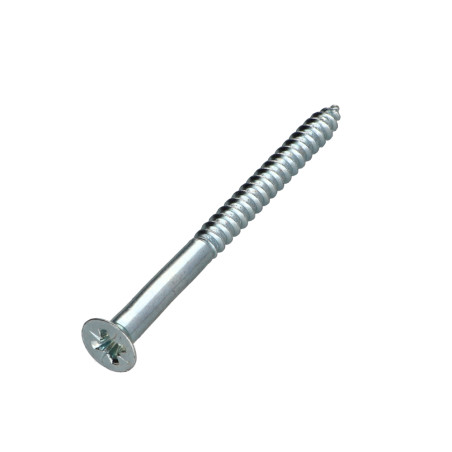 1 x Vis bois Tête fraisée Pozi N°3 6X80 Acier zingué