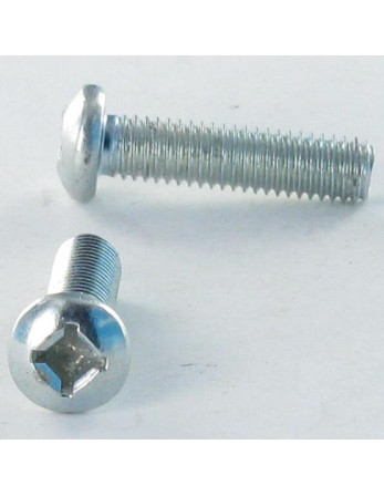 Vis métaux Tête cylindrique TC M4X16 Carré phillips QP2 Acier zingué