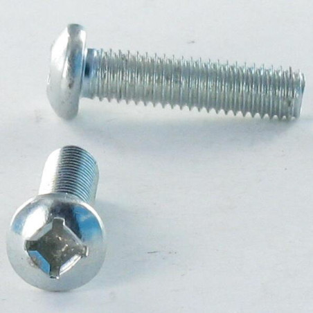 1 x Vis métaux Tête cylindrique TC M4X16 Carré phillips QP2 Acier zingué