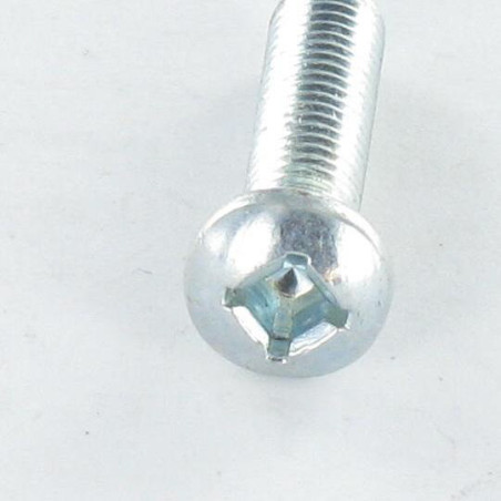 1 x Vis métaux Tête cylindrique TC M4X16 Carré phillips QP2 Acier zingué