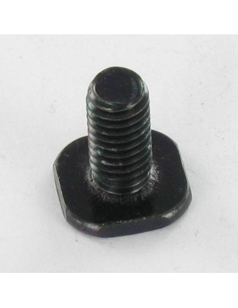 Vis métaux Tête carrée M6X12 12X12X2 Acier zingué noir