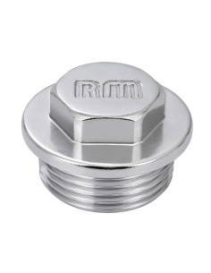 Bouchon mâle Figure 290 12x17 (3/8') Laiton chrome