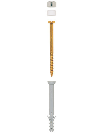 KIT Fixation WC Vis Laiton 6X65 Fischer