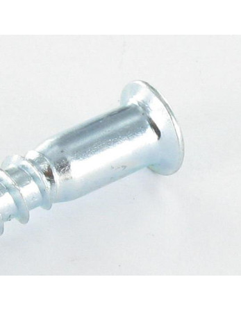 Vis d'assemblage confirmat Tête fraisée Hexagonal creux 7X40 SS Cranté Acier zingué
