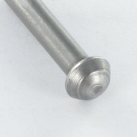 1 x Rivet à frapper Tête ronde TR 12X30 Acier brut