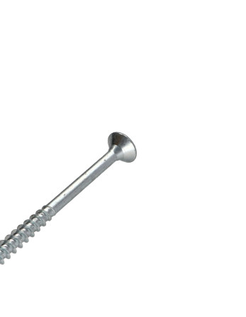 VBA Vis bois agglo Tête fraisée Pozi N°3 6X100 Filetage partiel Acier zingué