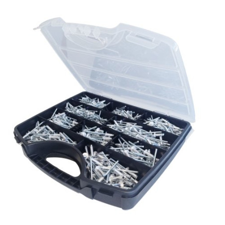 1 x Assortiment de 700 Rivet GORIVET ALX Aluminium Tige acier DEGOMETAL