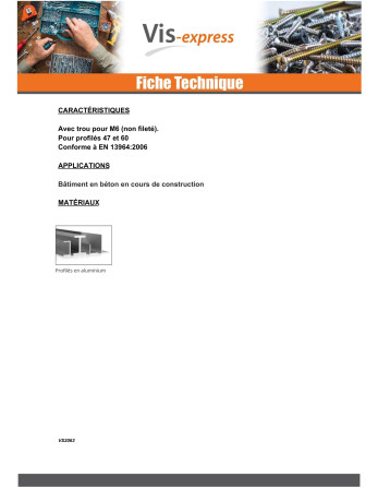 FAITIERE LIGNE De RENCONTRE PROFILE 60 Z