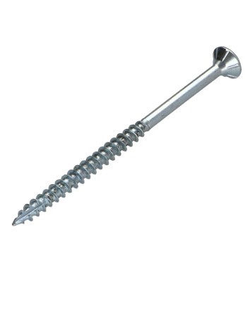 Vis bois TEKOR Tête fraisée Cranté 4X70 Filetée sur 42 TORX T20 Acier zingué Pointe antifendage type 17