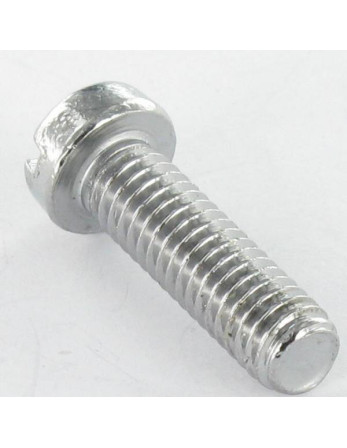 Vis métaux Laiton nickelé Tête cylindrique TC Fendue M4X12