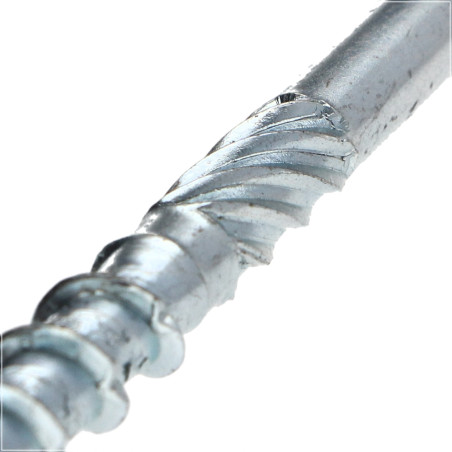 1 x Vis bois TEKOR Tête disque TORX T40 Pointe antifendage type 17 8X260 Filetage partiel Acier zingué