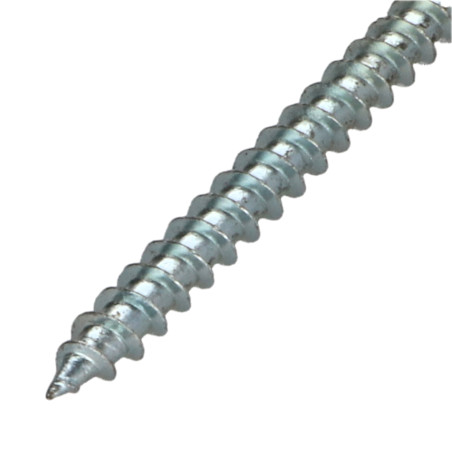 1 x VBA Vis bois agglo Tête ronde TR Pozi N°3 6X80 Filetée sur 48 Acier zingué