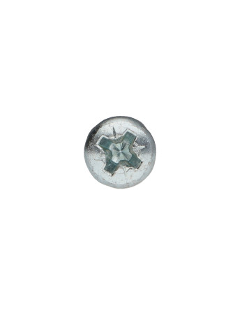 VBA Vis bois agglo Tête ronde TR Pozi N°3 6X80 Filetée sur 48 Acier zingué
