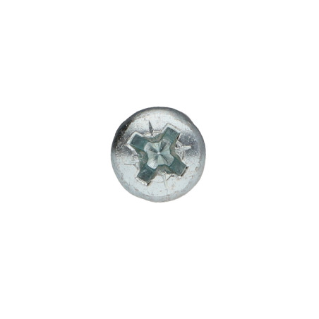 1 x VBA Vis bois agglo Tête ronde TR Pozi N°3 6X80 Filetée sur 48 Acier zingué