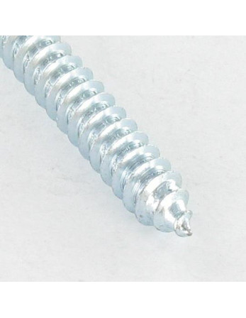 Vis tôle tête cylindrique bombée large Carré 4.2X70 Acier zingué Empreinte carré 2