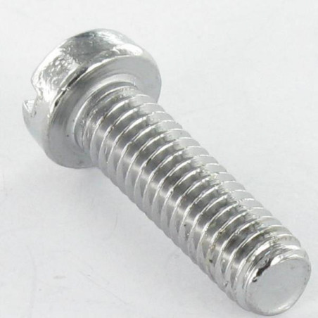 1 x Vis métaux Laiton nickelé Tête cylindrique TC Fendue M4X10