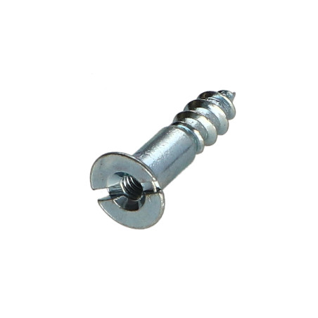 1 x Vis bois Acier zingué 5X20 Percée et taraudée M3.5 Pas de 60