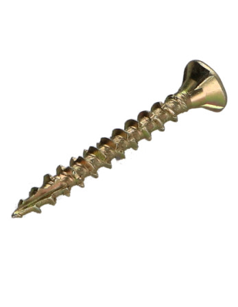 Vis bois TEKOR Tête fraisée Cranté 4X45 Filetée sur 27 TORX T20 ZBCR3+ Pointe antifendage type 17
