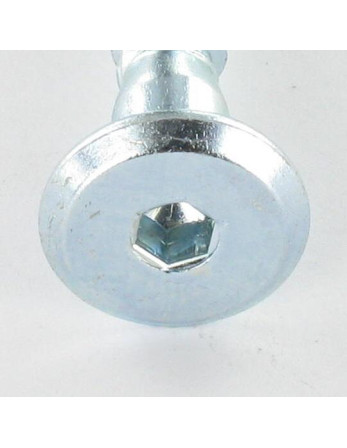 Vis d'assemblage confirmat Tête ronde large Hexagonal creux 7X70 Acier zingué