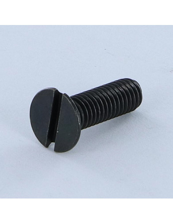 Vis métaux Tête fraisée Fendue M6X20 Acier zingué noir