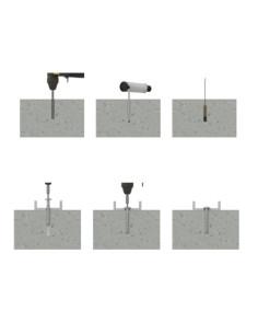 Vis béton Tête Bombée TORX TORX T30 6X60 Acier zingué 2