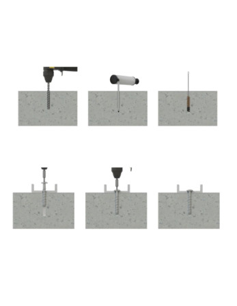 Vis béton Tête Bombée TORX TORX T30 6X60 Acier zingué