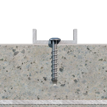 1 x Vis béton Tête Bombée TORX TORX T30 6X60 Acier zingué