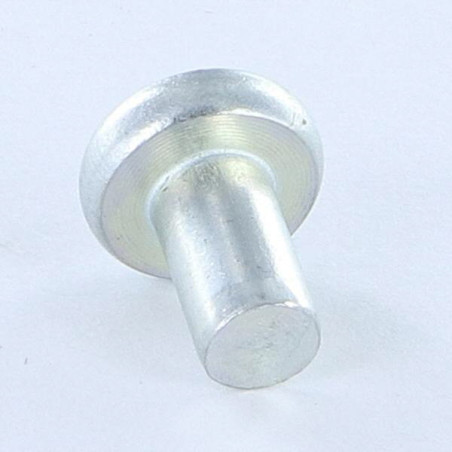 1 x Rivet à frapper Tête plate 6.5X12 Acier zingué Diamètre de tête: 12 EP2