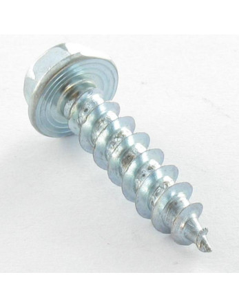 VBA Vis bois agglo Tête hexagonale TH Embase collerette 4X16 Sur plat 5.5 Acier zingué