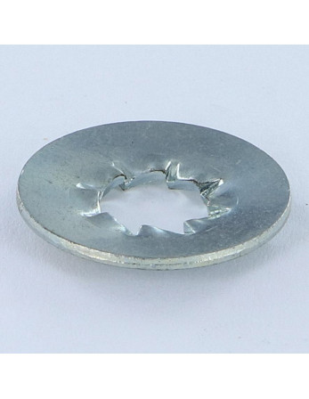 Rondelle éventail A denture intérieure chevauchante JZ M5X12X0.8 Acier zingué