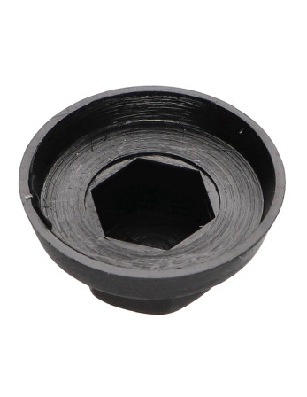 Capuchon Tête hexagonale TH Polyéthylène RAL9005 noir foncé pour vis autoperceuse ou tole de diam 4.8-5.5