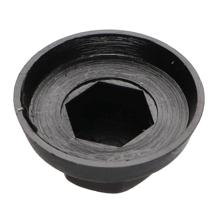 1 x Capuchon Tête hexagonale TH Polyéthylène RAL9005 noir foncé pour vis autoperceuse ou tole de diam 4.8-5.5