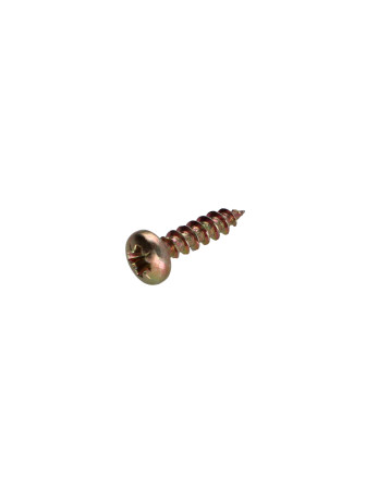VBA Vis bois agglo Tête ronde TR Pozi N°2 4.5X25 Bichromaté