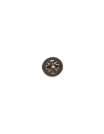 VBA Vis bois agglo Tête fraisée Pozi N°2 4X13 Filetage total Acier nickelé