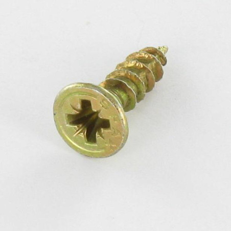 1 x Vis Spax Tête fraisée Pozi N°1 3X17 Diamètre de tête: 6 Filetage total Bichromaté microvis