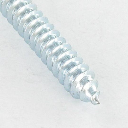 1 x Vis tôle tête cylindrique bombée large Carré 4.2X45 Acier zingué Empreinte carré 2