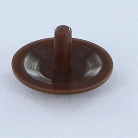 1 x Cache vis Spax Nylon ACAJOU Diamètre de tête: 15QUEU2.5X7