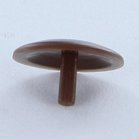 1 x Cache vis Spax Nylon ACAJOU Diamètre de tête: 15QUEU2.5X7