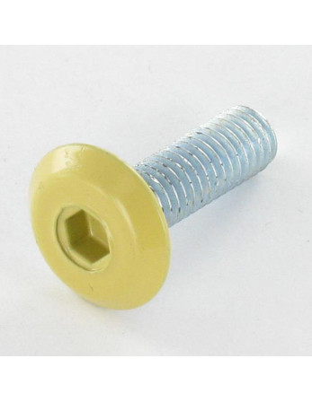 Vis métaux tête plate Clé de 4 HC4 M6X20 Acier zingué Tête RAL1002
